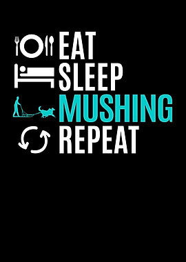 Funny Mushing Sleds Dog