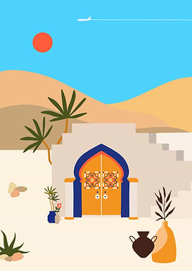 Morocco Boho travel art