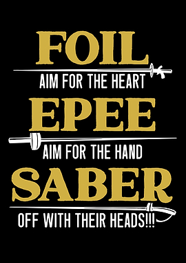 Foil Epee Saber Fencing