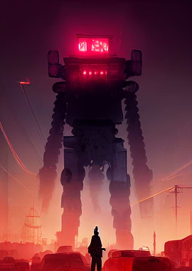 The giant robot lookdown