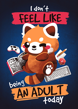 red panda not adult today