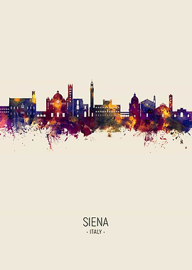 Siena Skyline Italy