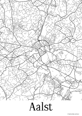 Aalst White Map