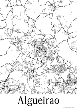 Algueirao White Map