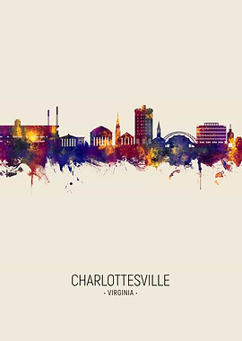 Charlottesville VA Skyline