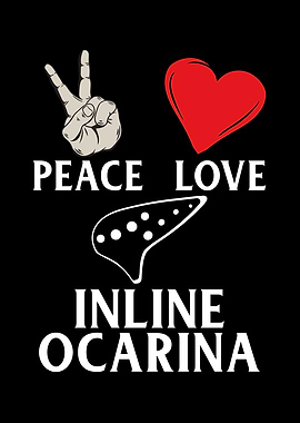 Peace Love Inline Ocarina