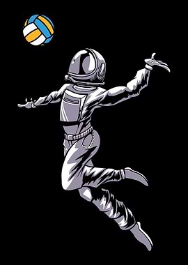 Volleyball Astronaut