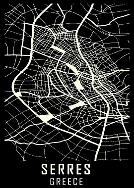 Serres Greece City Map