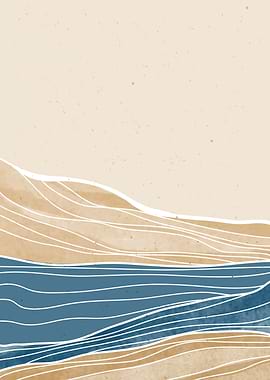 Abstract Mountain art