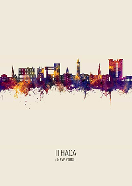 Ithaca Skyline New York