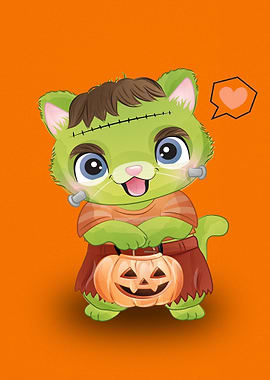 Cute Cat Halloween