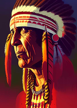 Indian chief man