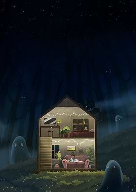 House in the dark forest