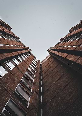 Looking up in the city