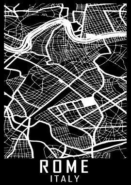 Rome Italy City Map