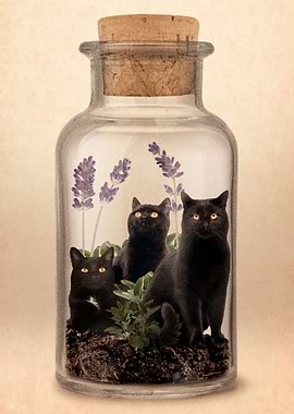 Black Cats in a Bottle
