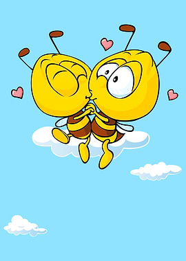 Funny and Lovely Bees
