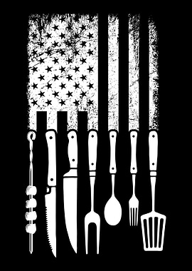 Patriotic BBQ USA Grilling