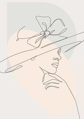 Stylish woman modern decor