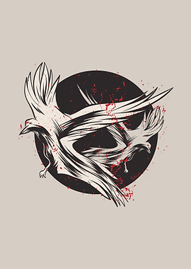 Japanese style raven