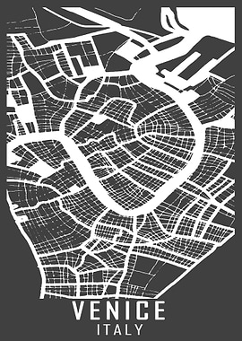 Venice Italy City Map
