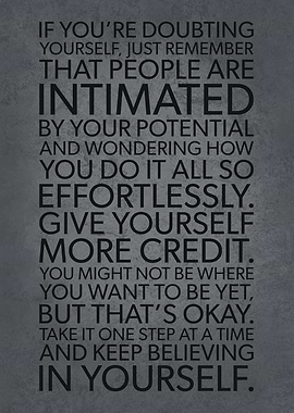 Believe In Yourself