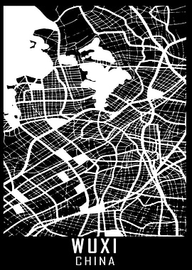 Wuxi China City Map