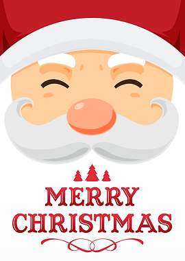 Merry Christmas Santa Face