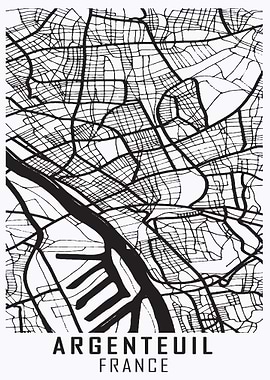 Argenteuil France City Map