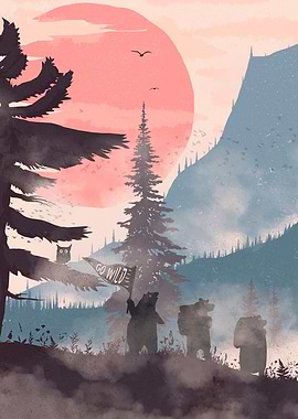 Orange Moon n Crz Animals