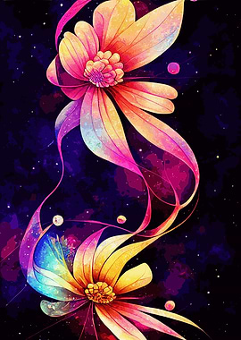 Celestial Flower Painting
