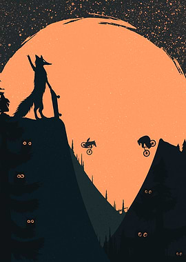 Orange Moon n Crz Animals