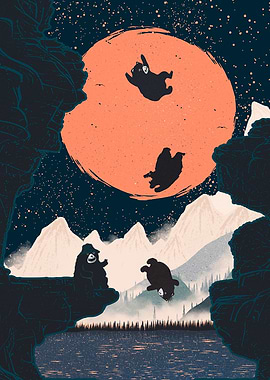 Orange Moon n Crz Animals