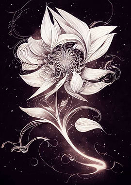 Celestial Flower Painting