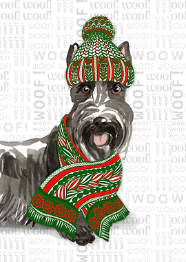 Christmas Scottish Terrier