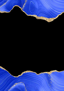 Royal Blue Gold Agate 04