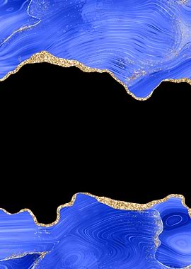 Royal Blue Gold Agate 02