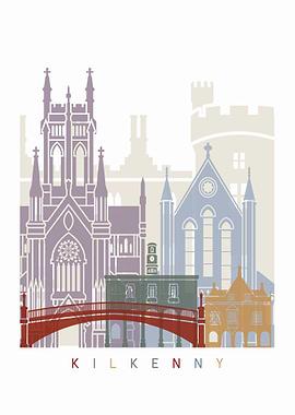 Kilkenny skyline poster