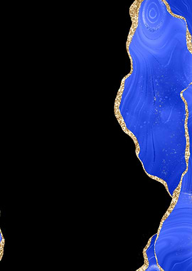 Royal Blue Gold Agate 03