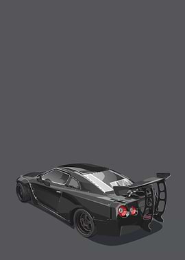 nissan gtr black