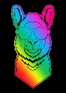 Colorful Llama Alpaca