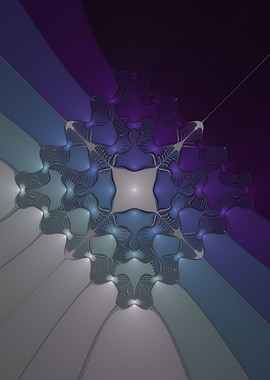 Rotated grid white blue