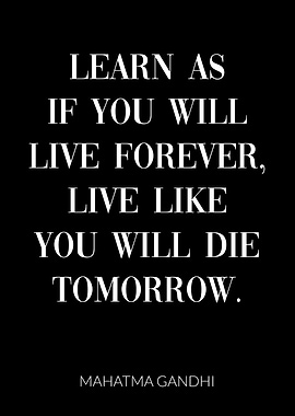 Mahatma Gandhi Live Die