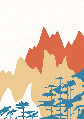 Elegant mountain forest