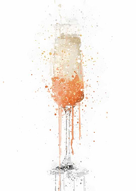 Peach Bellini Cocktail