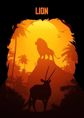 Lion king of the animals