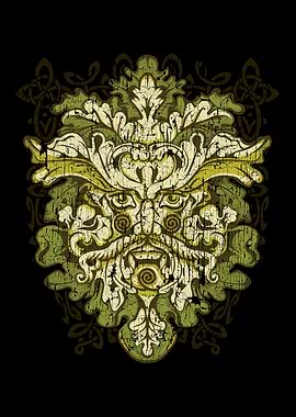 Green Man Irish Celtic God