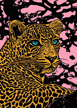 Cheetah Portrait Poster