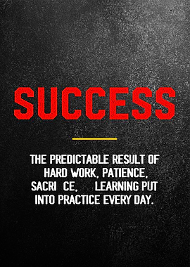 Success Motivational art