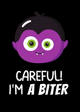 Biting Cute Baby Vampire